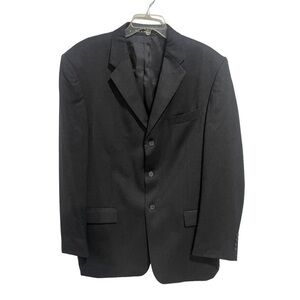 PERRY ELLIS PORTFOLIO Charcoal gray wool blazer jacket size 44L